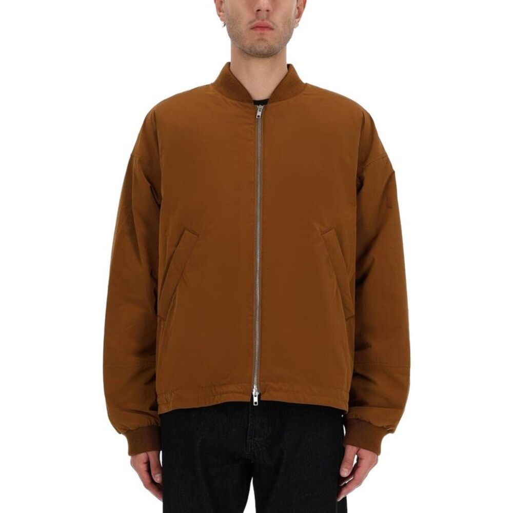 YMC Men's Hooded Bomber Jacket Men BROWN Outerwear